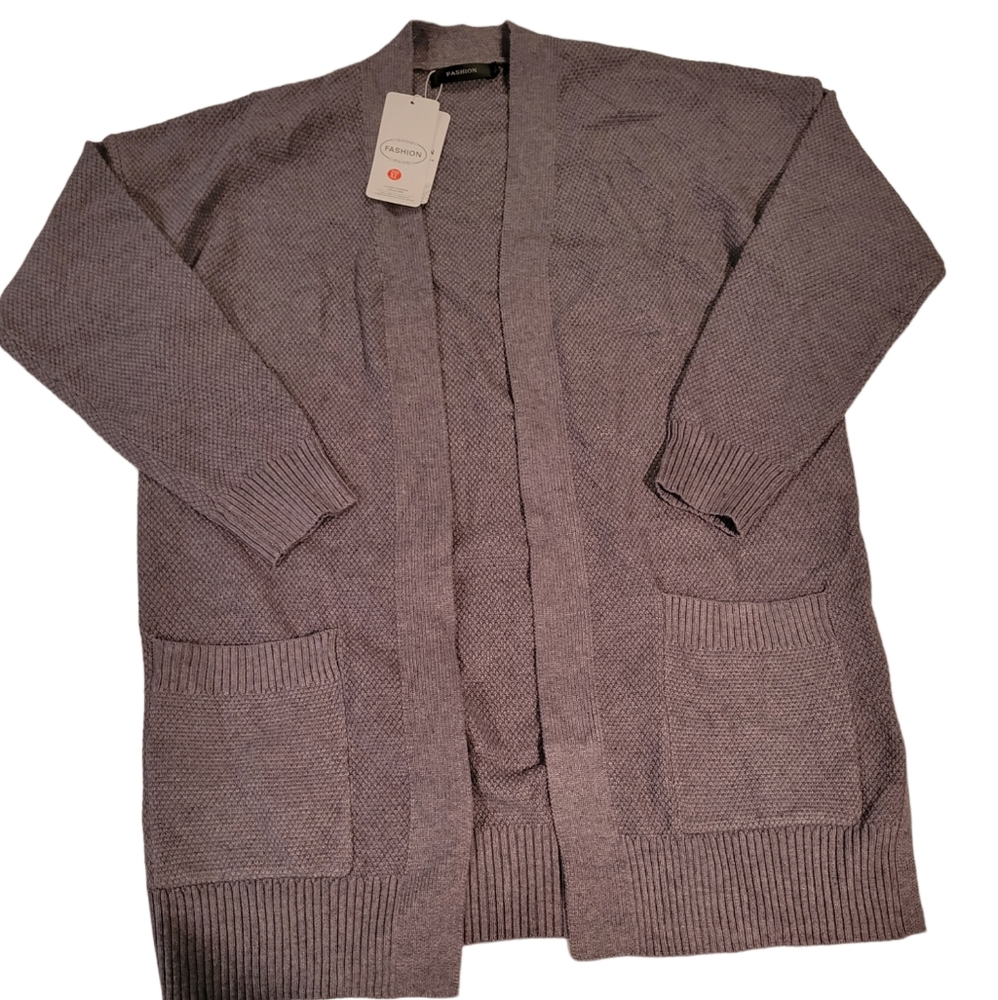 Fashion nwt brown sweater Cardigan Size XL
